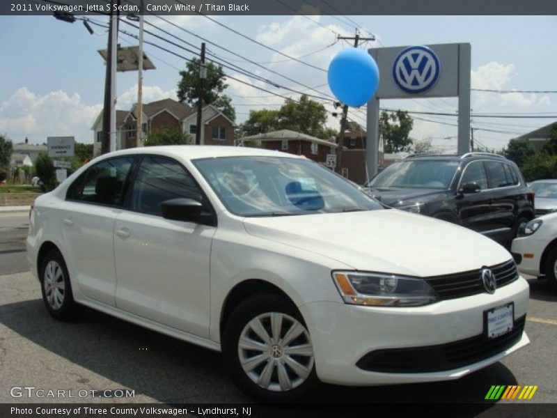 Candy White / Titan Black 2011 Volkswagen Jetta S Sedan