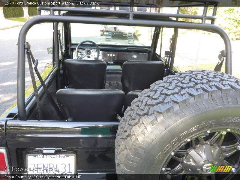 Black / Black 1970 Ford Bronco Custom Sport Wagon