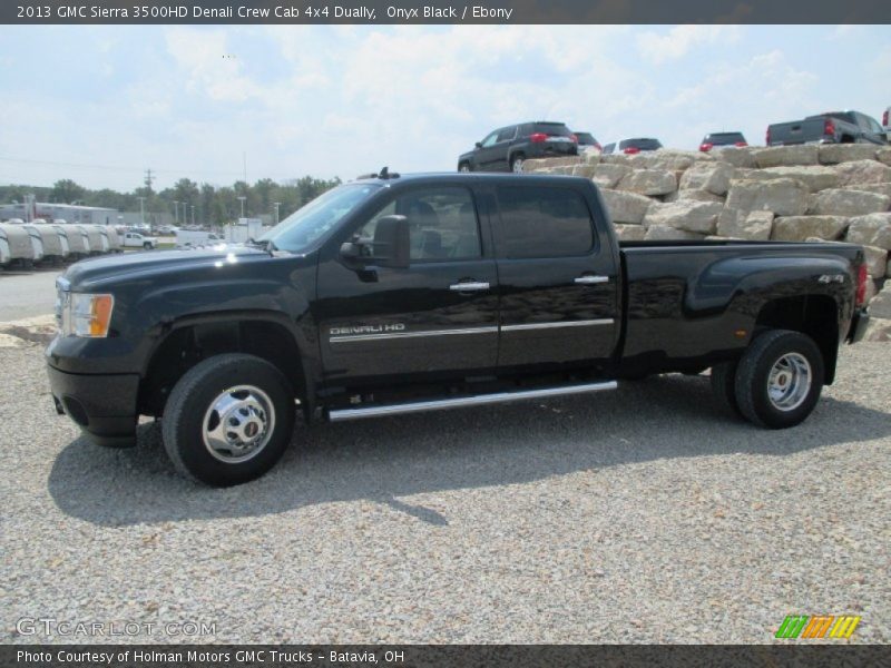 Onyx Black / Ebony 2013 GMC Sierra 3500HD Denali Crew Cab 4x4 Dually