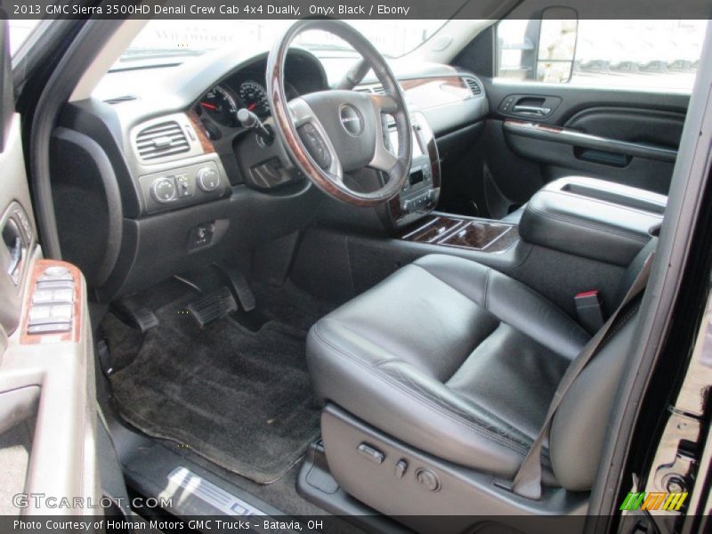 Onyx Black / Ebony 2013 GMC Sierra 3500HD Denali Crew Cab 4x4 Dually