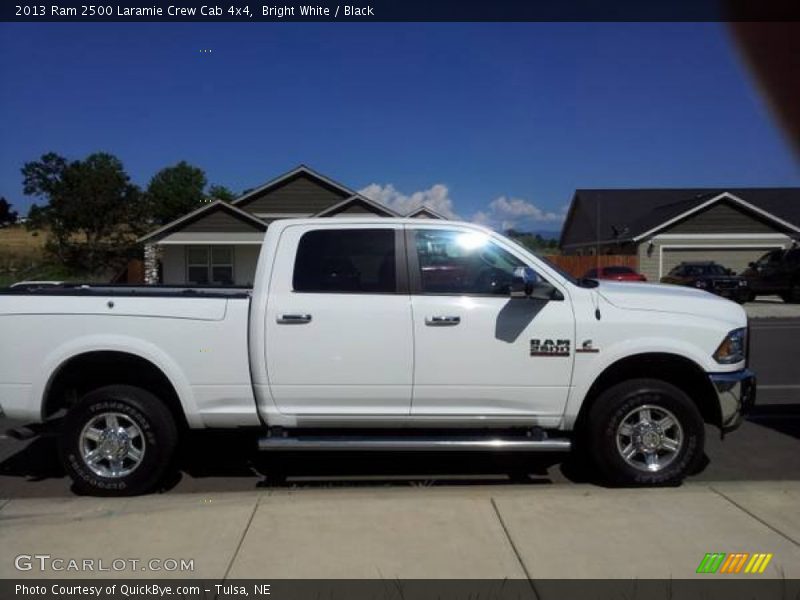 Bright White / Black 2013 Ram 2500 Laramie Crew Cab 4x4