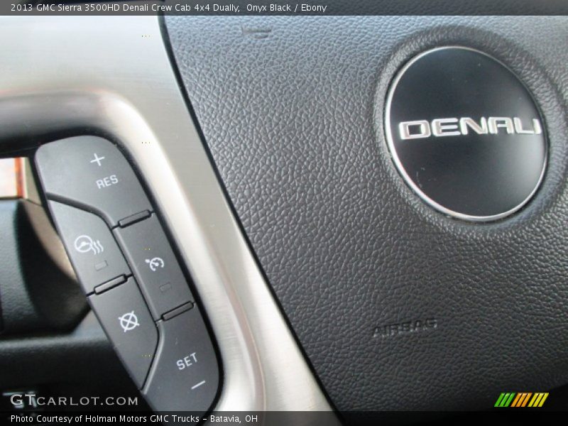 Onyx Black / Ebony 2013 GMC Sierra 3500HD Denali Crew Cab 4x4 Dually