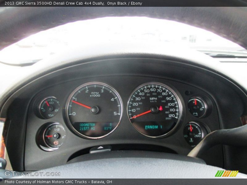 Onyx Black / Ebony 2013 GMC Sierra 3500HD Denali Crew Cab 4x4 Dually