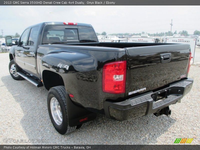 Onyx Black / Ebony 2013 GMC Sierra 3500HD Denali Crew Cab 4x4 Dually