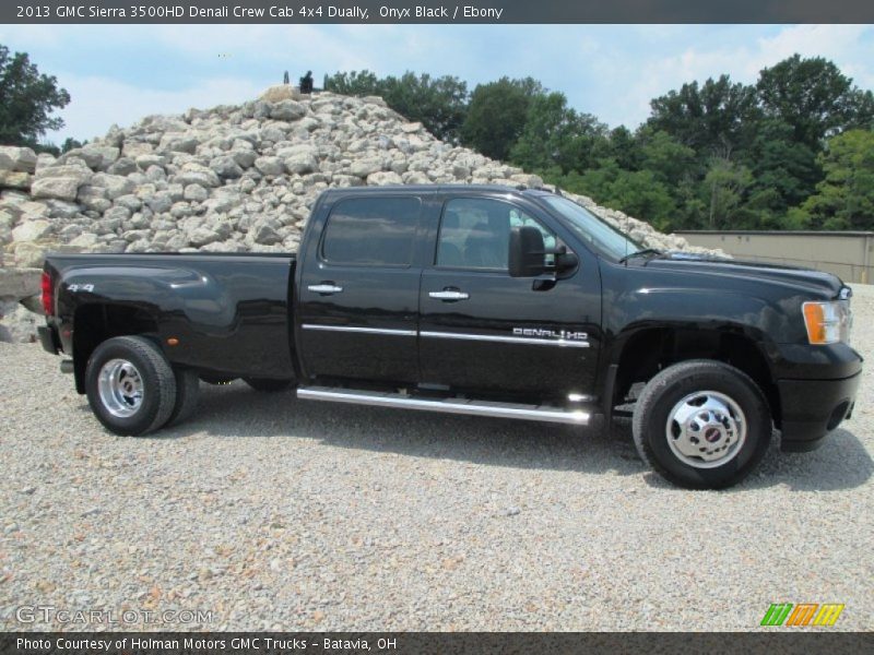 Onyx Black / Ebony 2013 GMC Sierra 3500HD Denali Crew Cab 4x4 Dually