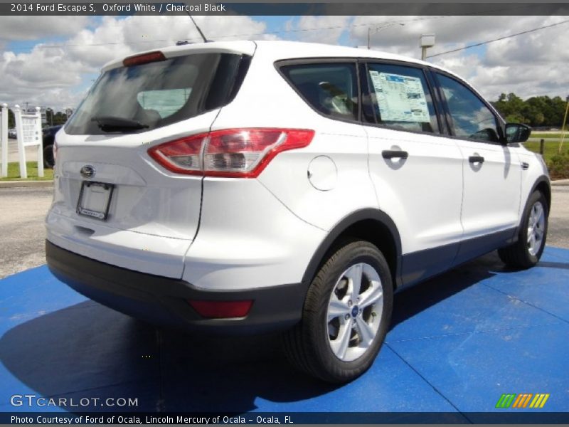 Oxford White / Charcoal Black 2014 Ford Escape S