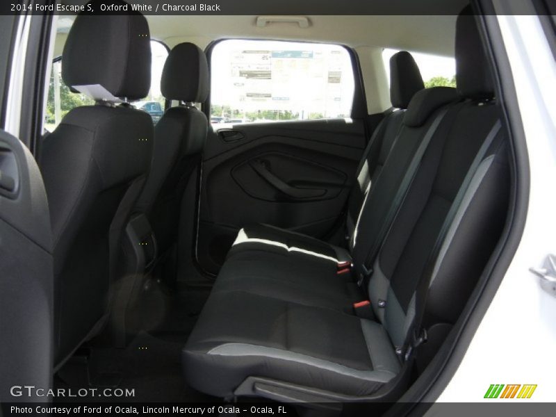 Oxford White / Charcoal Black 2014 Ford Escape S