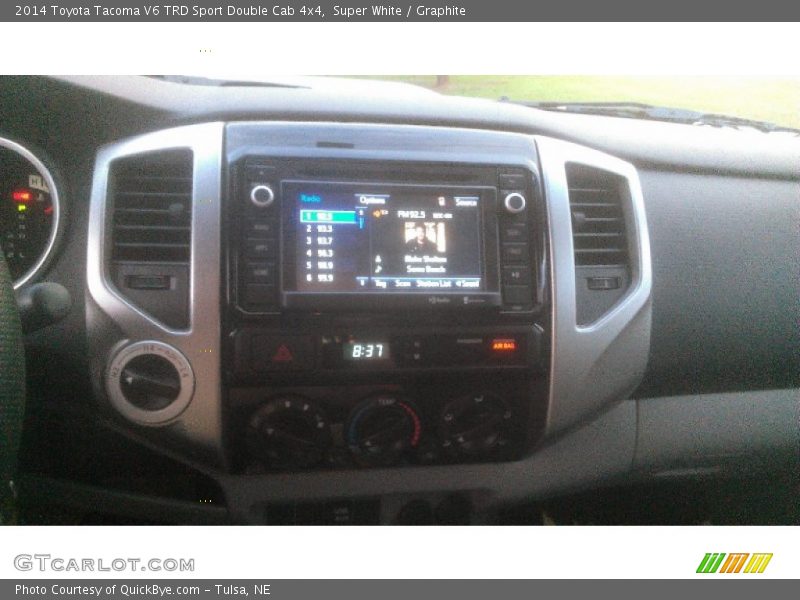 Super White / Graphite 2014 Toyota Tacoma V6 TRD Sport Double Cab 4x4