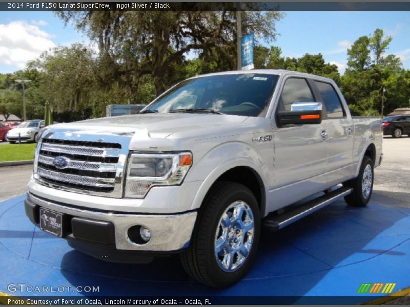 Ingot Silver / Black 2014 Ford F150 Lariat SuperCrew