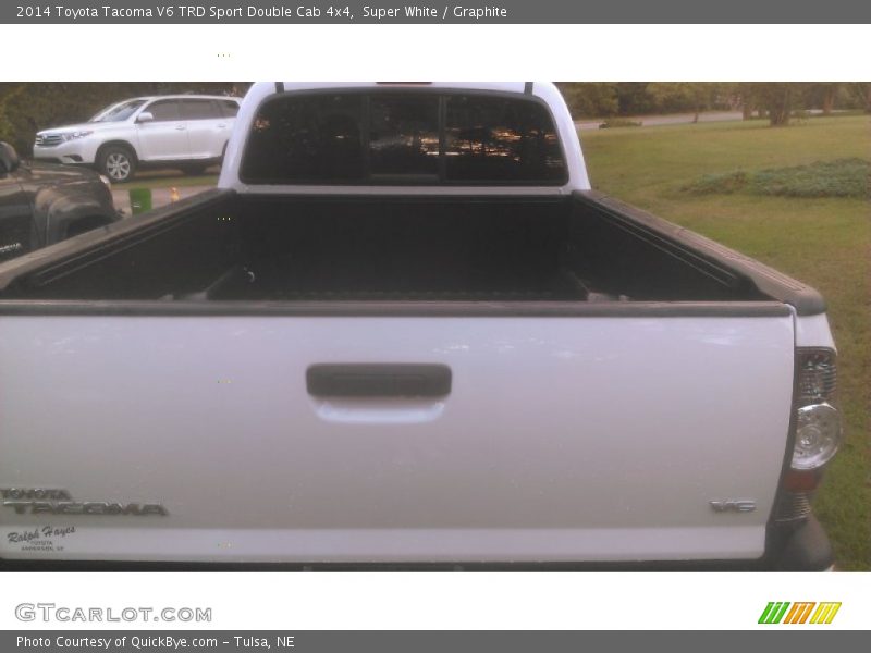 Super White / Graphite 2014 Toyota Tacoma V6 TRD Sport Double Cab 4x4