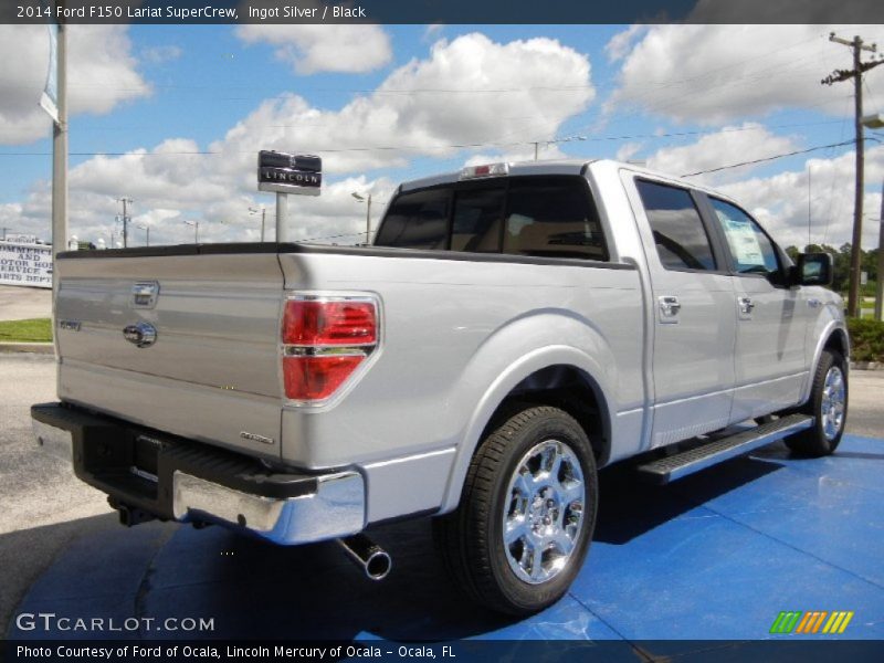 Ingot Silver / Black 2014 Ford F150 Lariat SuperCrew