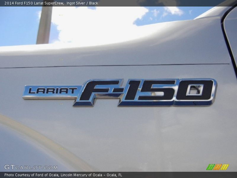 Ingot Silver / Black 2014 Ford F150 Lariat SuperCrew
