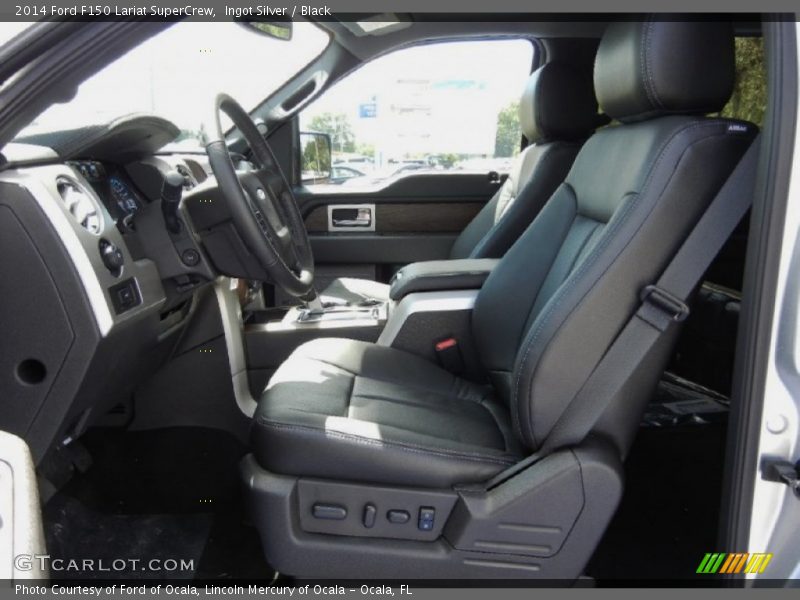 Ingot Silver / Black 2014 Ford F150 Lariat SuperCrew