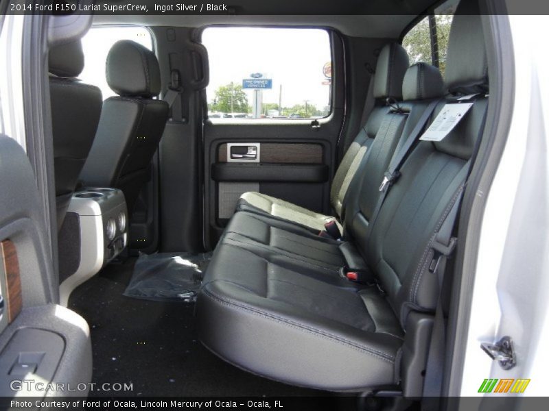 Ingot Silver / Black 2014 Ford F150 Lariat SuperCrew