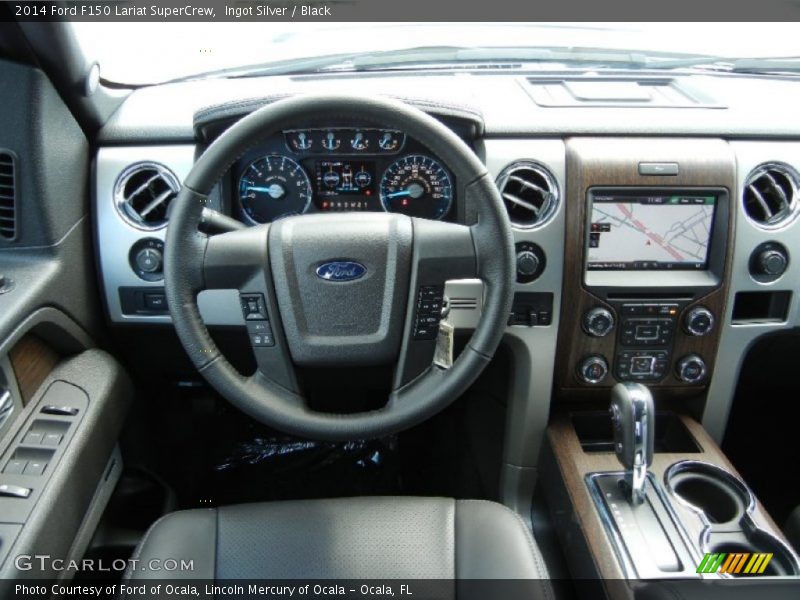 Ingot Silver / Black 2014 Ford F150 Lariat SuperCrew