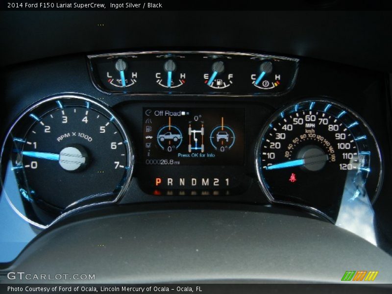 Ingot Silver / Black 2014 Ford F150 Lariat SuperCrew