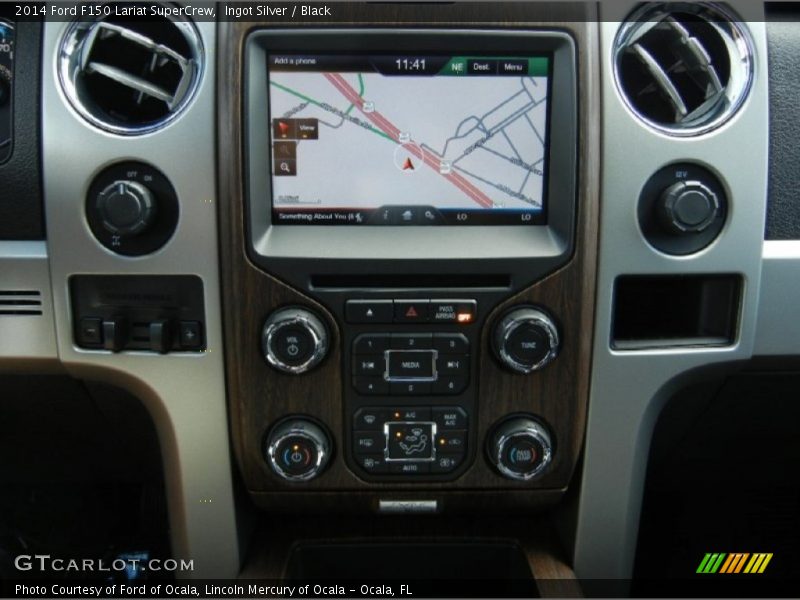 Ingot Silver / Black 2014 Ford F150 Lariat SuperCrew
