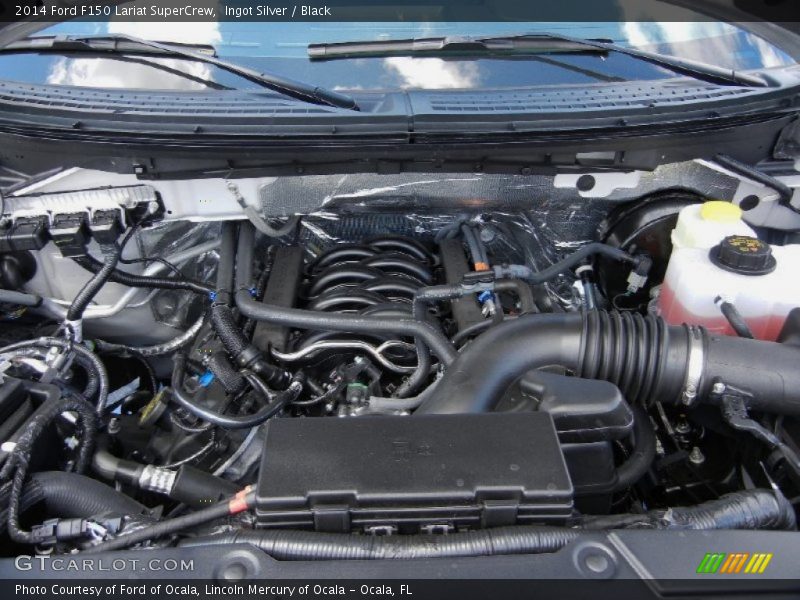 Ingot Silver / Black 2014 Ford F150 Lariat SuperCrew