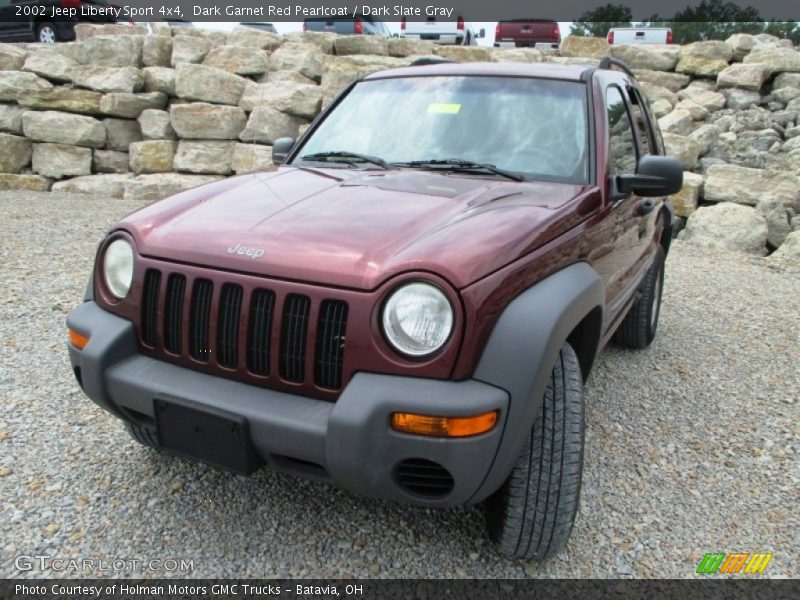 Dark Garnet Red Pearlcoat / Dark Slate Gray 2002 Jeep Liberty Sport 4x4
