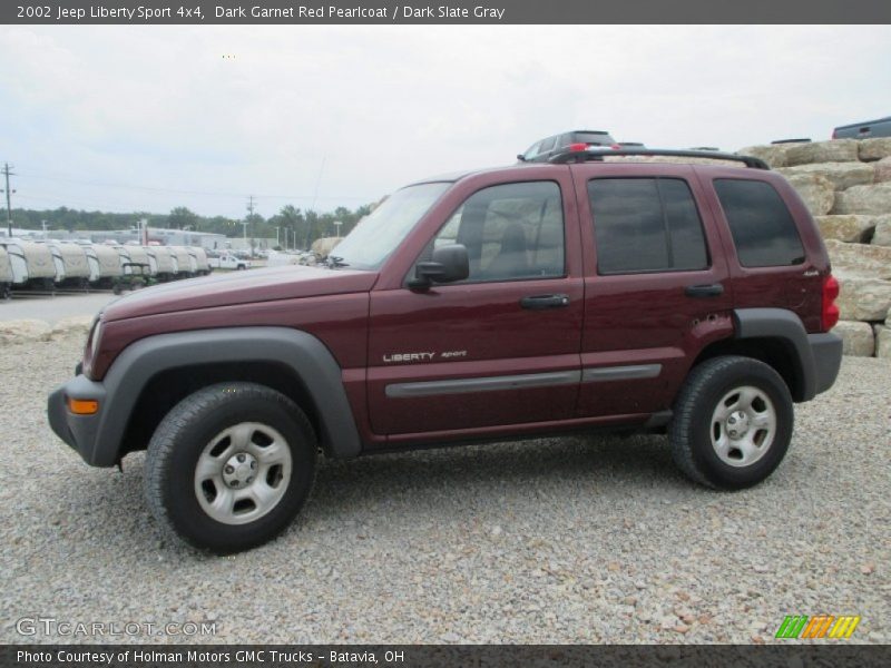Dark Garnet Red Pearlcoat / Dark Slate Gray 2002 Jeep Liberty Sport 4x4