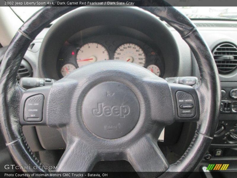Dark Garnet Red Pearlcoat / Dark Slate Gray 2002 Jeep Liberty Sport 4x4