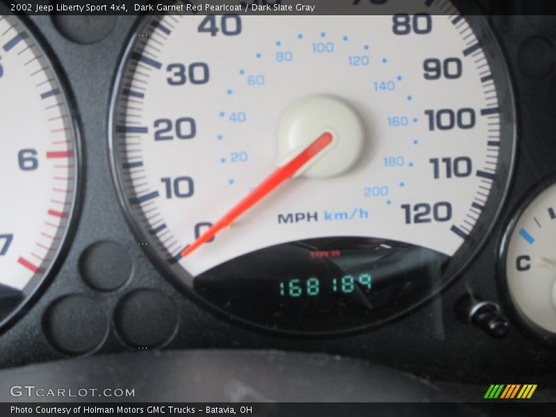 Dark Garnet Red Pearlcoat / Dark Slate Gray 2002 Jeep Liberty Sport 4x4