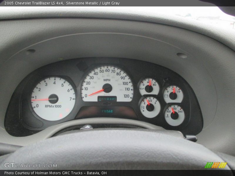Silverstone Metallic / Light Gray 2005 Chevrolet TrailBlazer LS 4x4