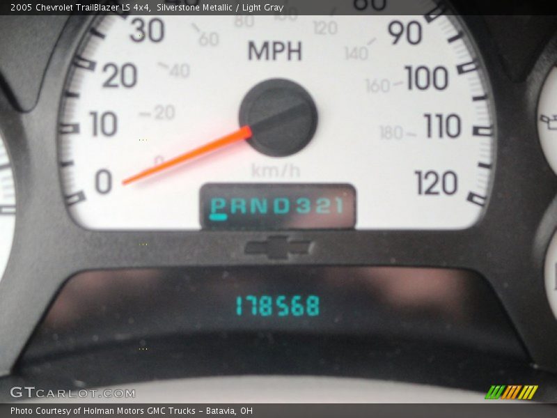 Silverstone Metallic / Light Gray 2005 Chevrolet TrailBlazer LS 4x4