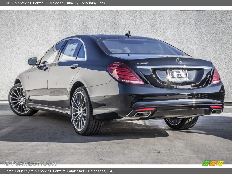 Black / Porcelain/Black 2015 Mercedes-Benz S 550 Sedan