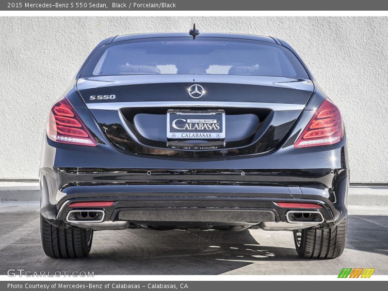 Black / Porcelain/Black 2015 Mercedes-Benz S 550 Sedan