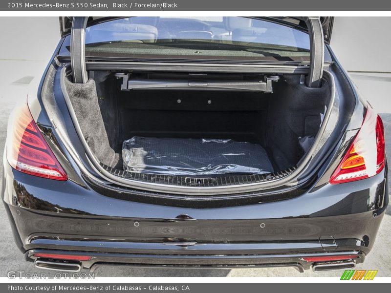 Black / Porcelain/Black 2015 Mercedes-Benz S 550 Sedan