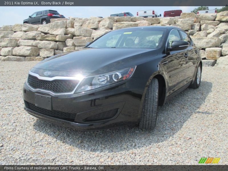 Ebony Black / Beige 2011 Kia Optima LX