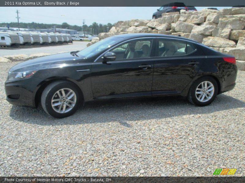 Ebony Black / Beige 2011 Kia Optima LX