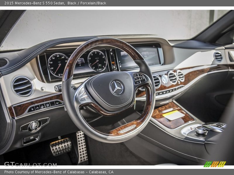 Black / Porcelain/Black 2015 Mercedes-Benz S 550 Sedan
