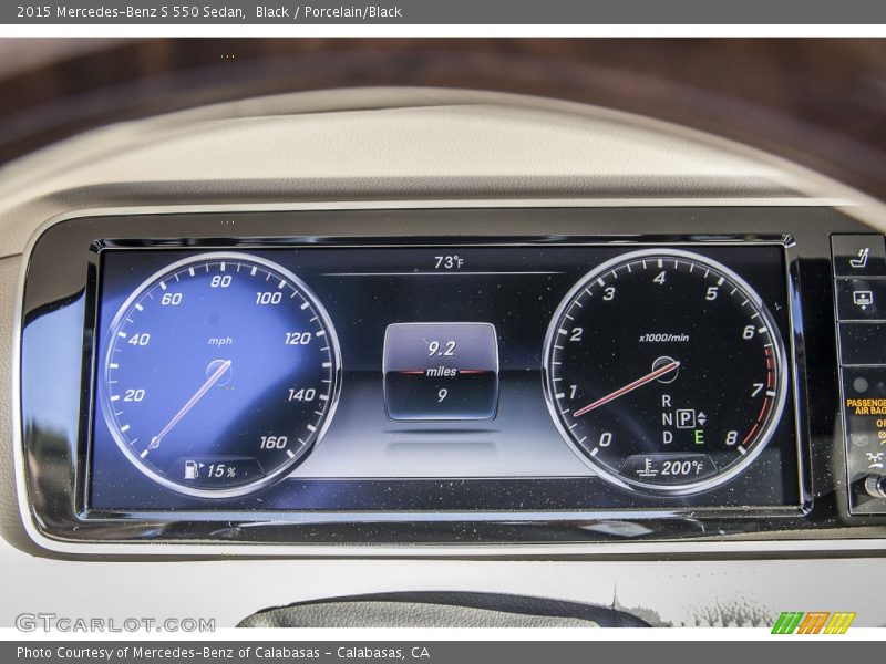 Black / Porcelain/Black 2015 Mercedes-Benz S 550 Sedan