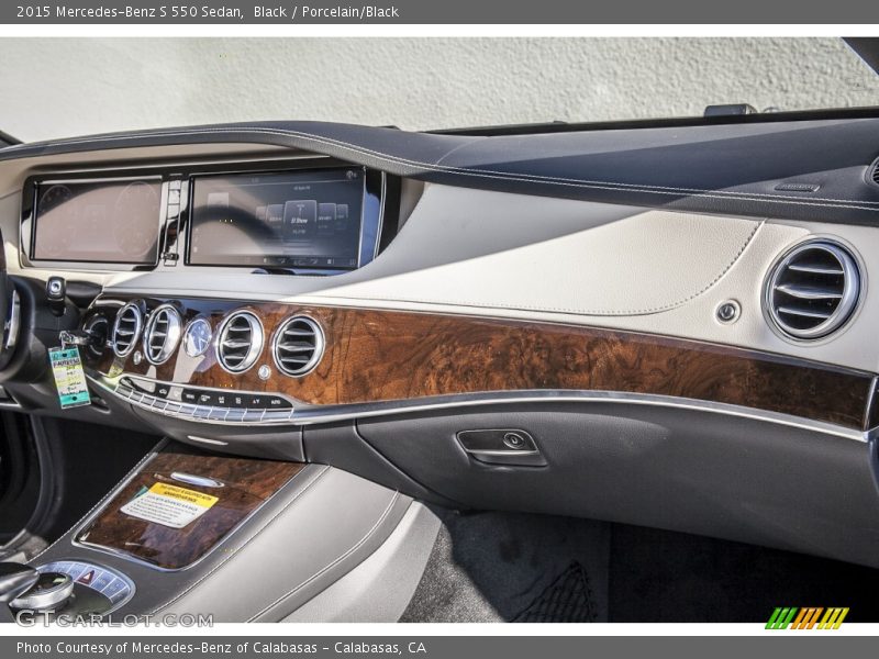 Black / Porcelain/Black 2015 Mercedes-Benz S 550 Sedan