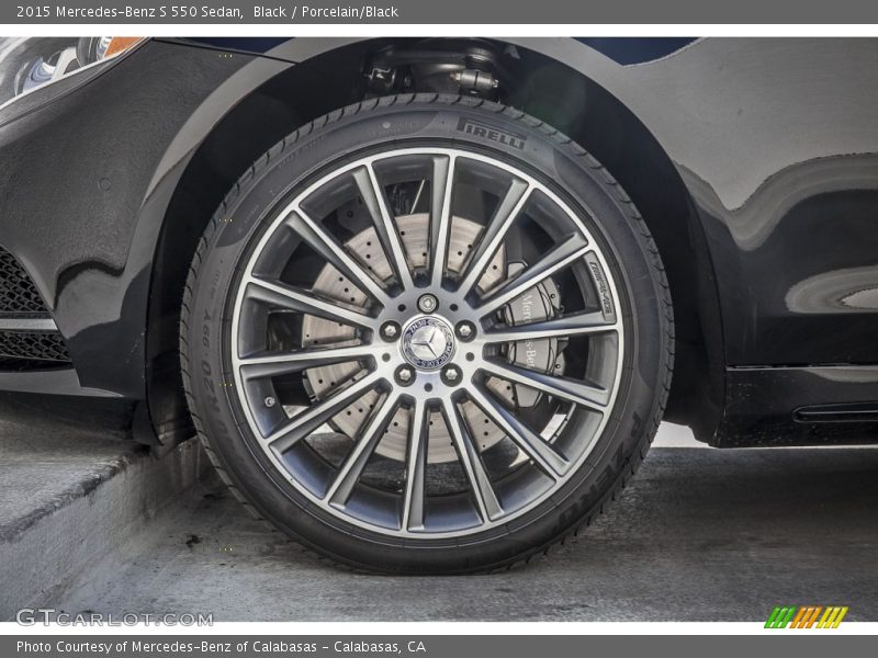 Black / Porcelain/Black 2015 Mercedes-Benz S 550 Sedan