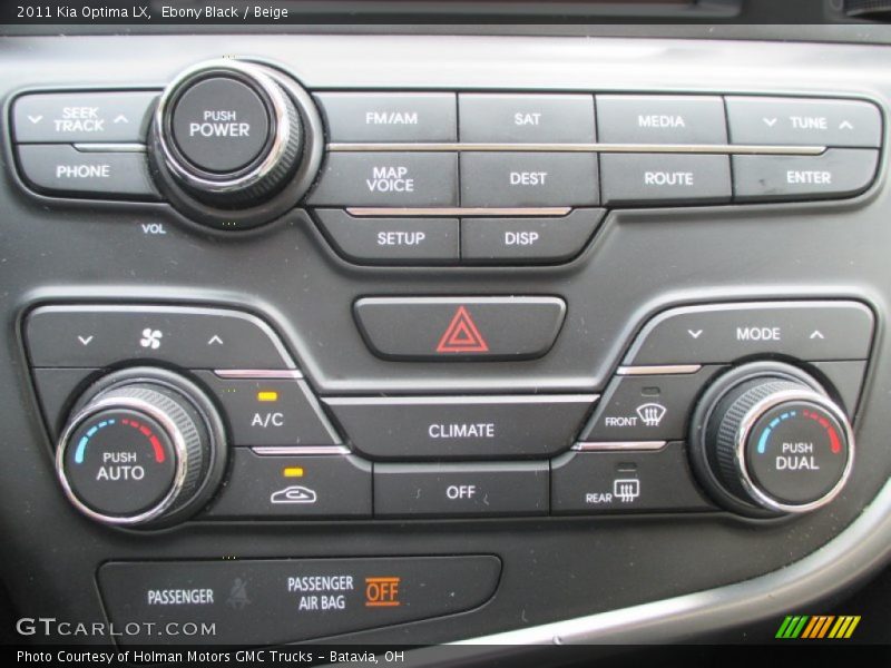 Ebony Black / Beige 2011 Kia Optima LX