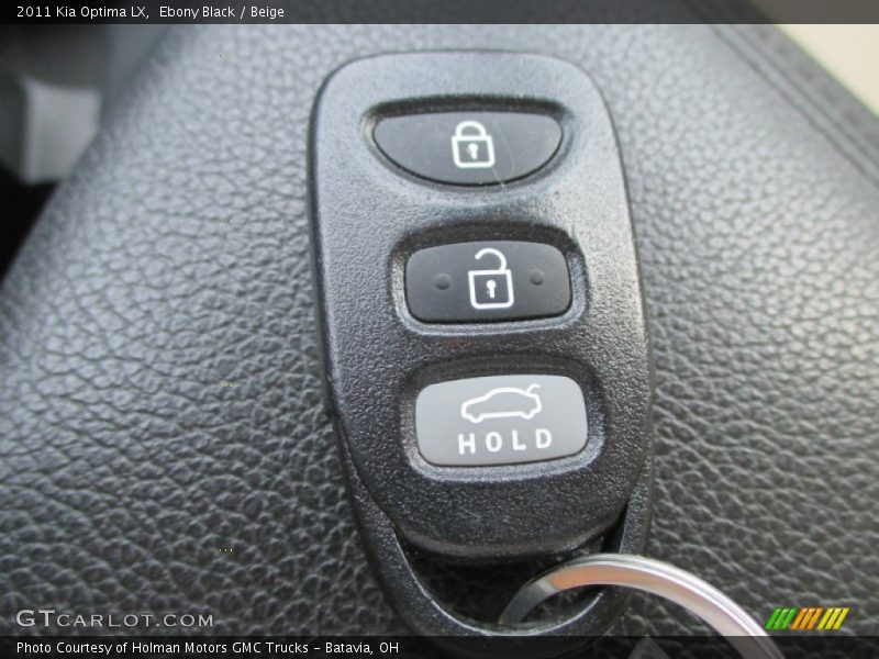 Ebony Black / Beige 2011 Kia Optima LX
