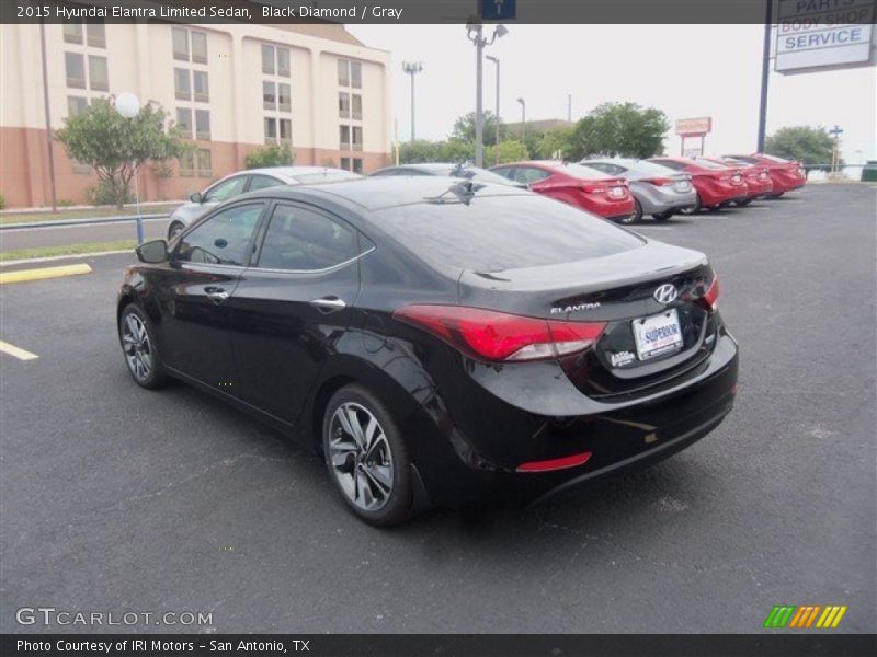 Black Diamond / Gray 2015 Hyundai Elantra Limited Sedan