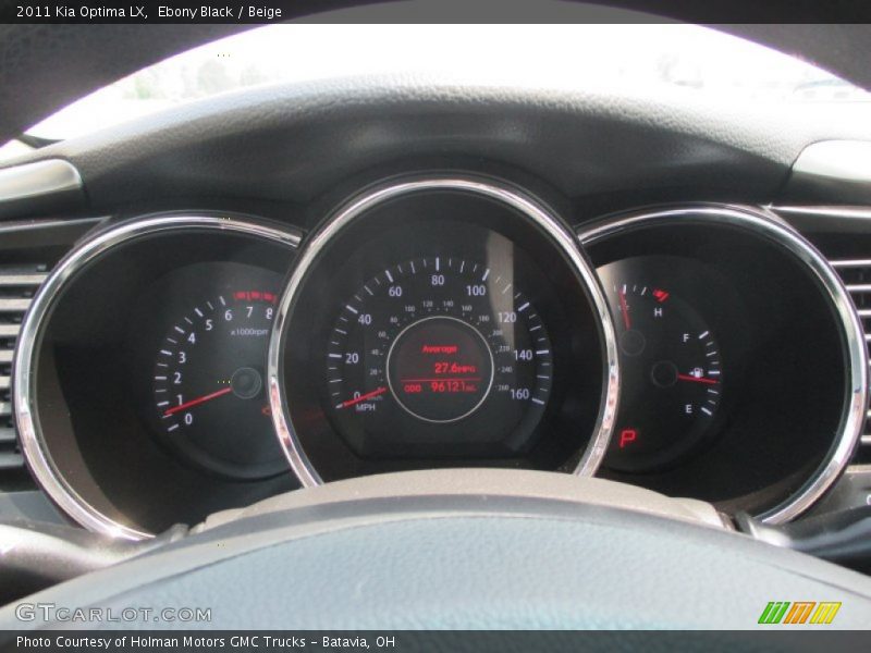 Ebony Black / Beige 2011 Kia Optima LX