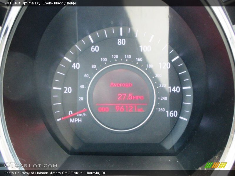 Ebony Black / Beige 2011 Kia Optima LX