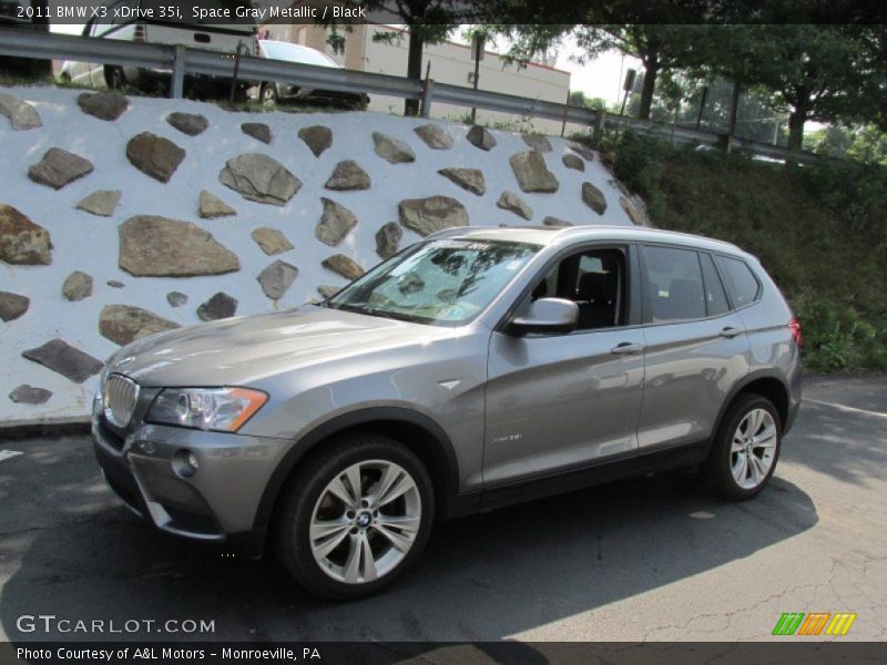 Space Gray Metallic / Black 2011 BMW X3 xDrive 35i