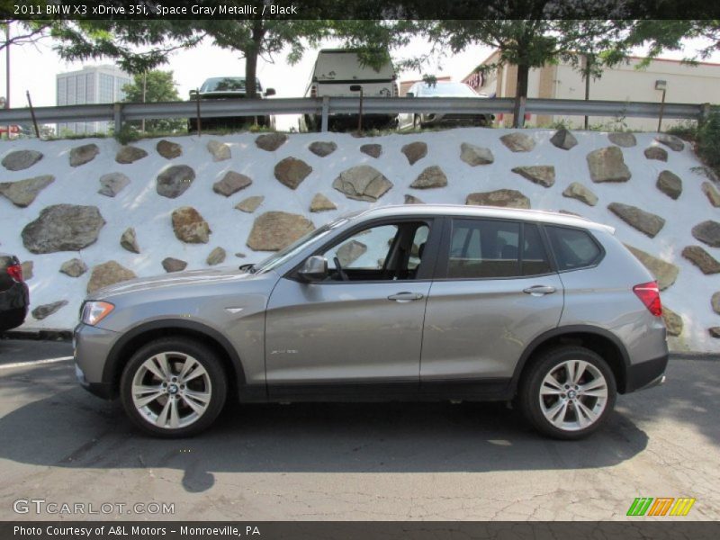 Space Gray Metallic / Black 2011 BMW X3 xDrive 35i