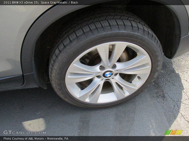 Space Gray Metallic / Black 2011 BMW X3 xDrive 35i