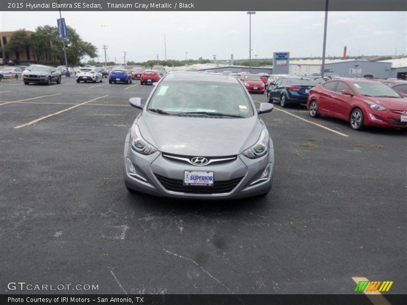 Titanium Gray Metallic / Black 2015 Hyundai Elantra SE Sedan