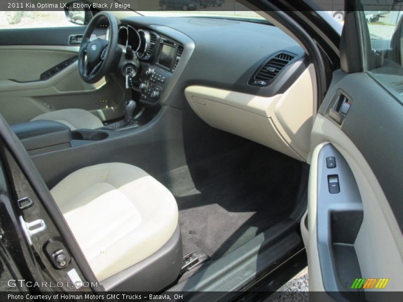 Ebony Black / Beige 2011 Kia Optima LX