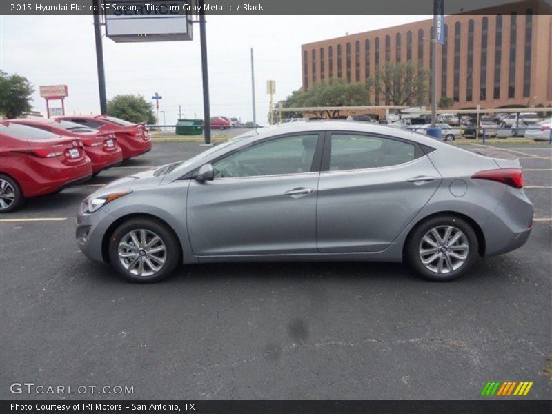 Titanium Gray Metallic / Black 2015 Hyundai Elantra SE Sedan