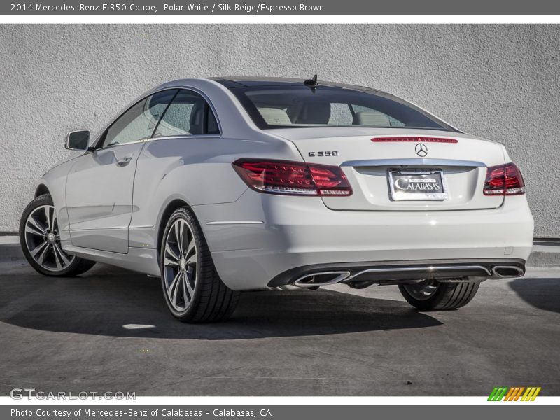 Polar White / Silk Beige/Espresso Brown 2014 Mercedes-Benz E 350 Coupe