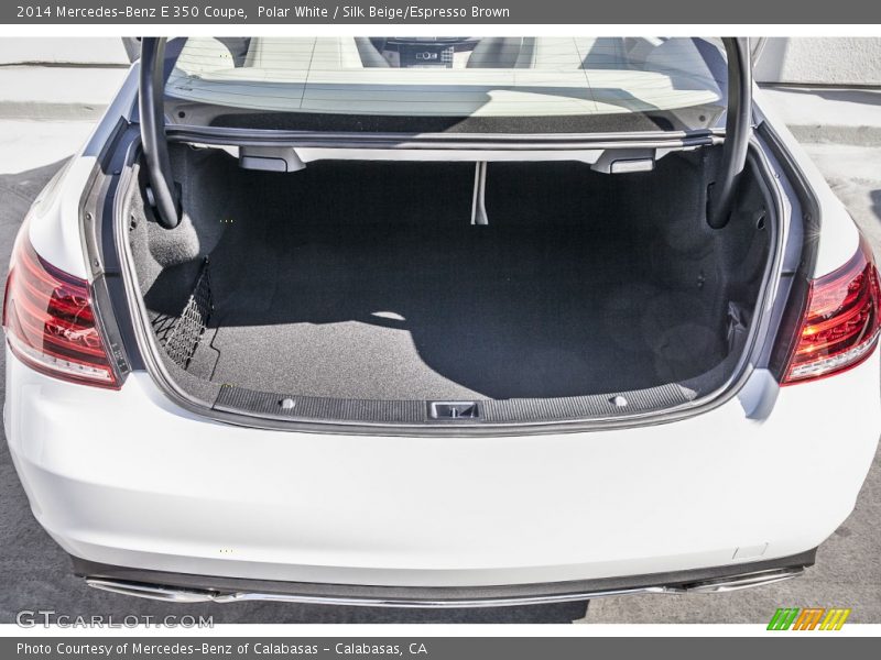 Polar White / Silk Beige/Espresso Brown 2014 Mercedes-Benz E 350 Coupe